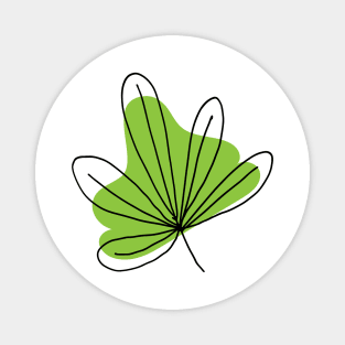 leaf art drawing Magnet